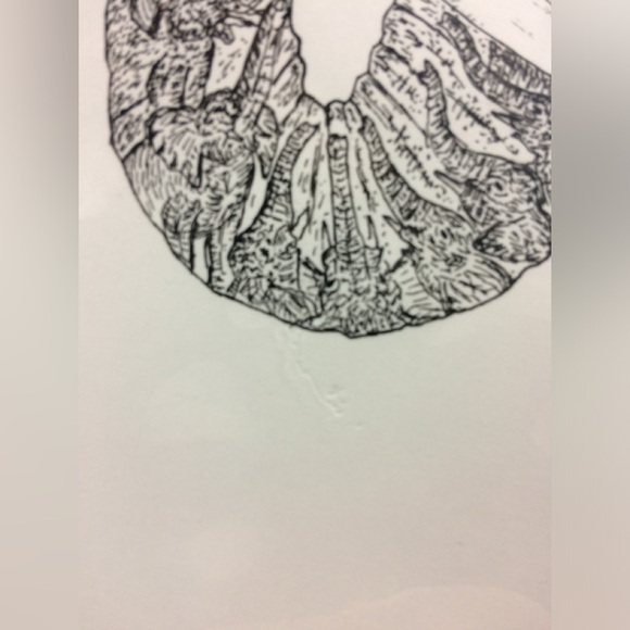 Hidden Image Ink Drawing ELEPHANTASY Signed by Artist Chaz Letzkus Elephants - Picture 5 of 6